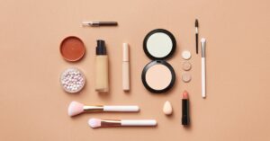 A selection of cosmetics that contain xenoestrogens