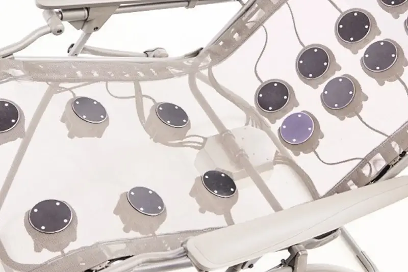 Shiftwave chair diodes close up.